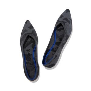 Rothy’s Grey Camo Pointed Toe Flats Sz 9